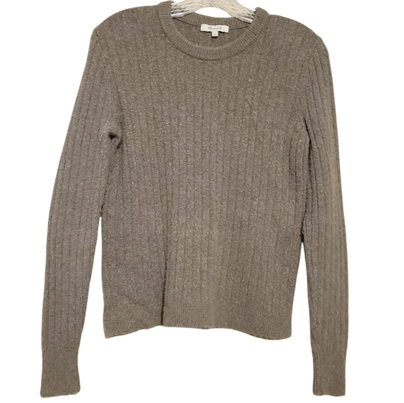 Madewell | Women's Gray Bookend Crewneck Pullover Sweater (Size XS) - Picture 1 of 16